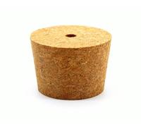 AlcoFermBrew Tappi Conici in Sughero con Foro 56/46mm - Tappo Gorgogliatore Tappi di Gomma con Perforazione Fermentazione