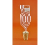 AlcoFermBrew Tappo Sughero con Foro 34/24mm + GORGOGLIATORE - Tappi di Vino della casa | Fermentazione | per Damigiana | per Barriques | per damigiane di Vino | Lievito di Vino | Prodotti Enologici