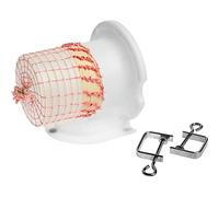 AlcoFermBrew Tubo applicatore Rete Carne per Rete Carne + Rete per Carne da 3m - Tubi in plastica per reti Elastiche per cnfezionare salumi e arrotolati di Carne | Tubo con ogiva