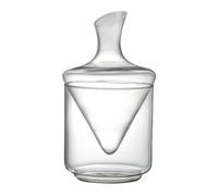 Alcohol Decanter | Elegant Oblique Mouth Glass Container | Champagne Decanter with Ice Bucket | Ready-To-Use Bar Display Set | Wine Pouring Accessory for Restaurants, Dining Room, Home Bar