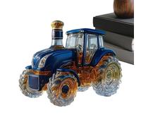 Alcohol Decanter - Tractor Bottle, Decorative Vessel for Wine, Glass Container with Whiskey Style, Bar Supply, Novelty Piece for Bourbon Brandy Vodka and Home Office Restaurant Party Dad Birthday