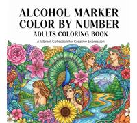 Alcohol Marker Color By Number Adults Coloring Book