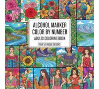 Alcohol Marker Color By Number Adults Coloring Book