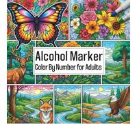 Alcohol Marker Color By Number for Adults