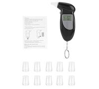 Alcohol Tester, Etilometro per Alcool e Boccaglio Schermo LCD Digitale Alcohol Breath Tester Portachiavi Portatile Analizzatore di Alito di Ricambio Boccaglio Uso(10 pezzi)