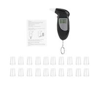 Alcohol Tester, Etilometro per Alcool e Boccaglio Schermo LCD Digitale Alcohol Breath Tester Portachiavi Portatile Analizzatore di Alito di Ricambio Boccaglio Uso(20 pezzi)