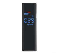 Alcolimetro Portatile Digitale Tester Alcol 0.199% BAC | Display LCD retroilluminato, lettura precisa BAC, acustico superamento limiti, portatile nero
