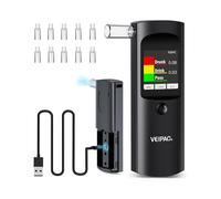 Alcoltest Portatile Professionale con 11 Boccagli Intercambiabili Schermo LCD