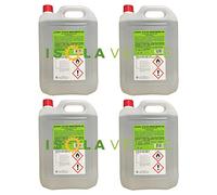 ALCOOL ETILICO 96° DENATURATO BIANCO 4 X 5 LT DISINFETTANTE PURO 20 LITRI TOTALI