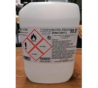 Alcool etilico 99,9 gradi etilico denaturato INCOLORE specifico per gomma lacca.Confezione da 1 X 5 lt. per gommalacca ORIGINALE SOLO MARCA FIDEA