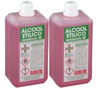 Alcool Etilico Denaturato 90° 2x500 ml Soluzione
