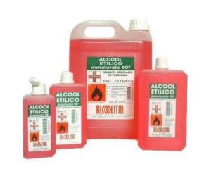 Alcool Etilico Denaturato 90% Flacone 250 ml