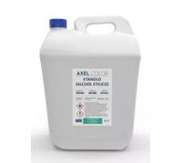 Alcool Etilico Denaturato Incolore 96% vol, 5 Litri, per Disinfettanti, Profumi, Cosmetica, Solvente