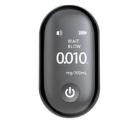 Alcool tester digitale senza contatto con sensore di respiro, display LCD, allarme acustico per guida ubriaca e batteria al litio ricaricabile USB per uso portatile
