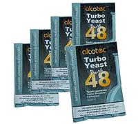 Alcotec 5 x 48 Pure Turbo Super Lievito Pacchetti Alcool 20% Vodka