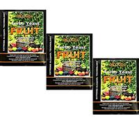AlcoTec HUGBERT Fruit Turbo Enzima, lievito di fermentazione alcolica, lievito, lievito, distillazione, frutta, 3 pezzi