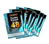 Alcotec, Turbo Yeast, lievito da 48 ore, 20% in 5 giorni, 10 confezioni