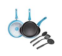 ALCOVENCA S.A. San Ignacio Zahara Set 6 Pc: 3 Padelle (18+22+26 Cm) + 3 Utensili da Cucina