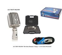 ALCTRON DK1000 MICROFONO DINAMICO VINTAGE IN METALLO OLD STYLE 50' 60' + CAVO