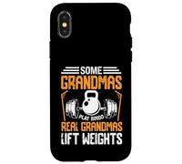 Alcune nonne sollevano pesi giocare a bingo palestra humor design Custodia per iPhone X/XS