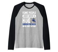 Alcune persone hanno solo bisogno di un abbraccio intorno al collo Divertente Jiu Jitsu Maglia con Maniche Raglan