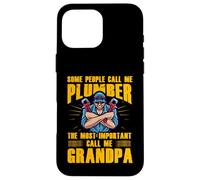 Alcune persone mi chiamano idraulico più importante chiamami nonno Custodia per iPhone 16 Pro Max