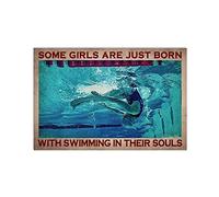 Alcune Ragazze Nascono Con Il Nuoto Nell'Anima Tappeto Bagnoraschiafangozerbini Per Interniretrozerbini Di Benvenutoufficiocasaporta40 X 60Cm