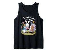 Alcuni Bunny Loves You Cute Bunny e Guinea Pig Fiori Canotta