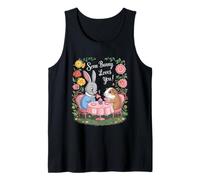 Alcuni Bunny Loves You Cute Bunny e Guinea Pig Fiori Canotta