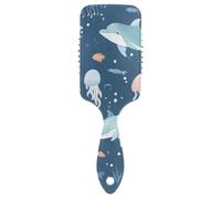 Alcuni Dolphin spazzola delicata per ricci Progettato massaggiatore testa per capelli corti con manico ergonomico cepillos para cabello