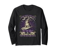Alcuni Giorni Che Devi Solo Indossare Il Cappello Strega Halloween Maglia a Manica