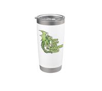 Alcuni giorni il drago vince illustrazione Dragons Design Nerd Bicchiere termico in acciaio inox doppia parete