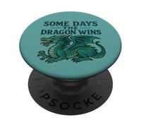 Alcuni giorni il drago vince l'illustrazione del drago PopSockets PopGrip Adesivo