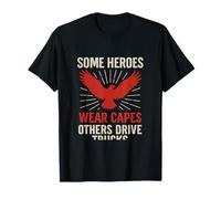 Alcuni Heroes Drive Trucks Eagle Sunburst Grafica Maglietta