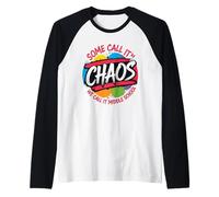 Alcuni Lo Chiamano Chaos We Call It Middle School Graffiti Seal Maglia con Maniche Raglan