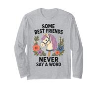 Alcuni Migliori Amici Non Dicono mai Una Parola Hobby Horsing Maglia a Manica
