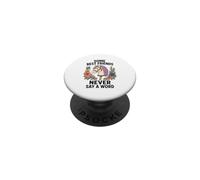 Alcuni migliori amici non dicono mai una parola Hobby Horsing PopSockets PopGrip Adesivo