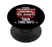 Alcuni nonni fanno sonnellini veri nonni giocano a golf PopSockets PopGrip Adesivo