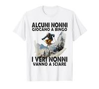 Alcuni Nonni Giocano a Bingo i Veri Nonni Vanno a Sciare Maglietta