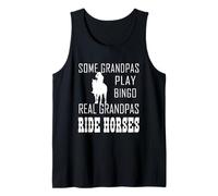 Alcuni Nonni Giocano a Bingo Veri Nonni cavalcano Cavalli Cowboy Canotta
