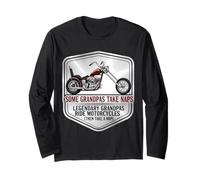 Alcuni Nonni prendono Un pisolino, i Nonni cavalcano Le Moto Chopper Maglia a Manica