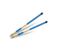 ALCXAZS 2 pezzi bacchette strumento in legno Fascis bacchette per percussioni parti bastoncini set bacchetta per ballata tamburo musica fascio manico in gomma, Blu