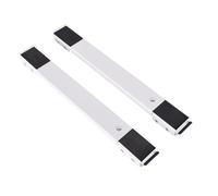 ALCXAZS 2 Pezzi Lavatrice Frigorifero Mobile Base A Rullo Supporto In Acciaio Per Inox A Scomparsa Staffa Di Montaggio Per Mobili Da Cucina, Bianco