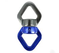 ALCXAZS Altalena Girevole In Alluminio 30KN Dispositivo di Rotazione Yoga Rotatore Corda Da Arrampicata Per Spinner Gancio Girevoli Moschettone Hardware, Grigio Blu