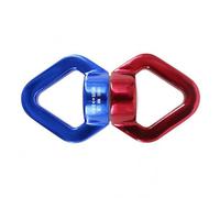 ALCXAZS Altalena Girevole In Alluminio 30KN Dispositivo di Rotazione Yoga Rotatore Corda Da Arrampicata Per Spinner Gancio Girevoli Moschettone Hardware, Rosso & blu