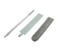 ALCXAZS Aspirapolvere estensibile con manico retrattile per pulizie complete, spolverino piatto per sotto gli elettrodomestici e i tetti