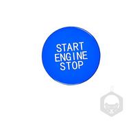 ALCXAZS Auto Start Stop Button Cover Sostituzione automatica Interruttore motore Riutilizzabile Press Sostituzione chiave interna per 20 05 06 07 14 29 F40 F44, Blu