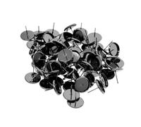 ALCXAZS Base per orecchini a perno in rame, base per montatura a castone vuota, componenti per orecchini adatti progetti di gioielli creativi. Il componente è caratterizzato da montatura castone vuota