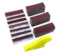 ALCXAZS Blocco abrasivo manuale Piccolo strumento abrasivo progettato per artigianato e progetti in legno con ampia applicazione per vari utenti Blocco a mano Piccolo strumento, Rosso