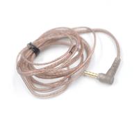 ALCXAZS Cavo per auricolare con nucleo in rame Cavo per auricolare colorato portatile universale con trasmissione rapida Sostituzione del per tablet del cellulare, C nera con microfono